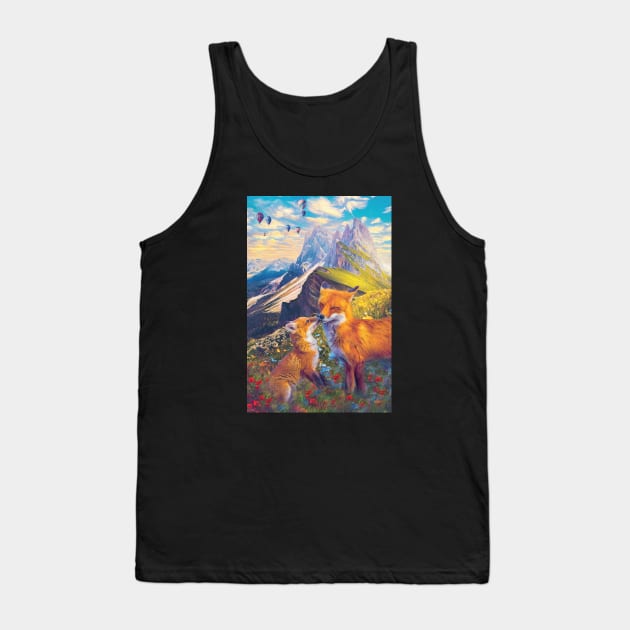 Besitos Tank Top by Phatpuppy Art